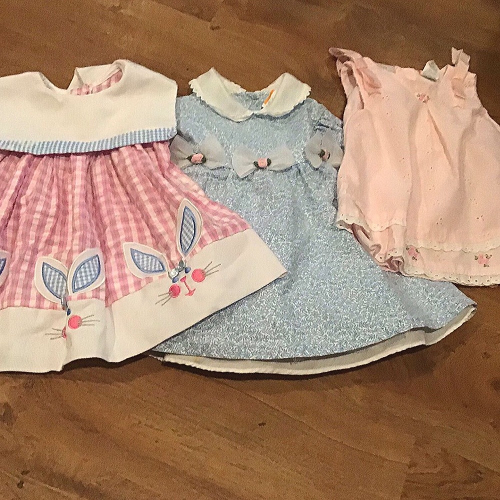 Vintage style bunny dress 12m - Picture 1 of 6